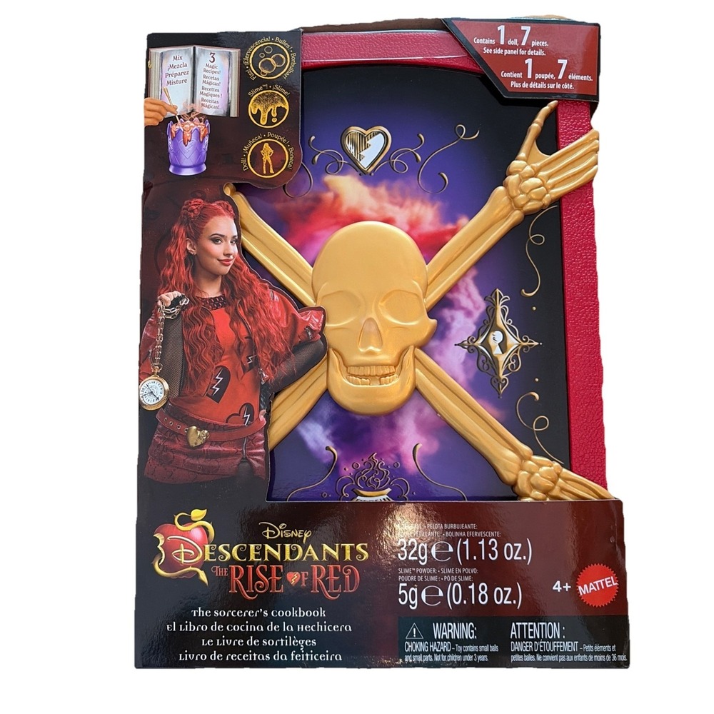 Disney Descendants Rise of Red Sorcerer's Cookbook‎ Doll Mattel New Collector